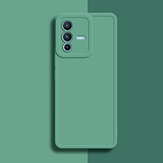 Custodia Silicone Ultra Sottile Morbida 360 Gradi Cover YK1 per Vivo V23 Pro 5G Verde