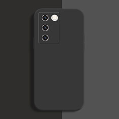 Custodia Silicone Ultra Sottile Morbida 360 Gradi Cover YK1 per Vivo V27 Pro 5G Nero