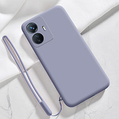 Custodia Silicone Ultra Sottile Morbida 360 Gradi Cover YK1 per Vivo Y77e 5G Grigio Lavanda