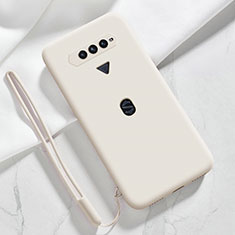 Custodia Silicone Ultra Sottile Morbida 360 Gradi Cover YK1 per Xiaomi Black Shark 5 RS 5G Bianco