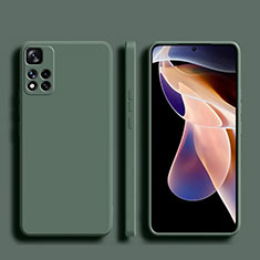 Custodia Silicone Ultra Sottile Morbida 360 Gradi Cover YK1 per Xiaomi Mi 11i 5G (2022) Verde