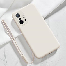 Custodia Silicone Ultra Sottile Morbida 360 Gradi Cover YK1 per Xiaomi Mi 11T 5G Bianco