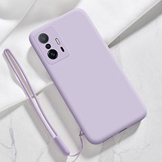 Custodia Silicone Ultra Sottile Morbida 360 Gradi Cover YK1 per Xiaomi Mi 11T 5G Lavanda