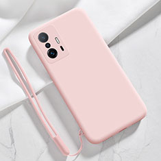 Custodia Silicone Ultra Sottile Morbida 360 Gradi Cover YK1 per Xiaomi Mi 11T 5G Rosa