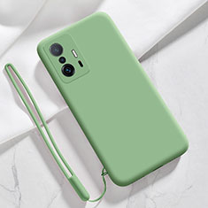 Custodia Silicone Ultra Sottile Morbida 360 Gradi Cover YK1 per Xiaomi Mi 11T Pro 5G Verde