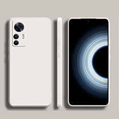 Custodia Silicone Ultra Sottile Morbida 360 Gradi Cover YK1 per Xiaomi Mi 12T 5G Bianco