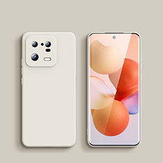 Custodia Silicone Ultra Sottile Morbida 360 Gradi Cover YK1 per Xiaomi Mi 13 Pro 5G Bianco