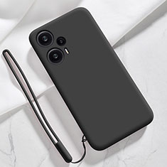 Custodia Silicone Ultra Sottile Morbida 360 Gradi Cover YK1 per Xiaomi Poco F5 5G Nero