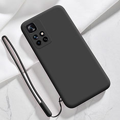 Custodia Silicone Ultra Sottile Morbida 360 Gradi Cover YK1 per Xiaomi Redmi 10 (2022) Nero