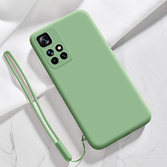 Custodia Silicone Ultra Sottile Morbida 360 Gradi Cover YK1 per Xiaomi Redmi 10 4G Verde