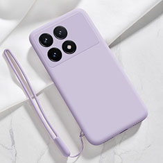 Custodia Silicone Ultra Sottile Morbida 360 Gradi Cover YK1 per Xiaomi Redmi K70 Pro 5G Lavanda