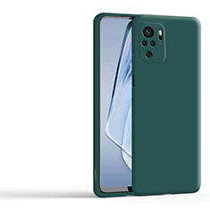 Custodia Silicone Ultra Sottile Morbida 360 Gradi Cover YK1 per Xiaomi Redmi Note 10 4G Verde