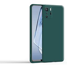 Custodia Silicone Ultra Sottile Morbida 360 Gradi Cover YK1 per Xiaomi Redmi Note 10 Pro 5G Verde
