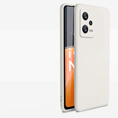 Custodia Silicone Ultra Sottile Morbida 360 Gradi Cover YK1 per Xiaomi Redmi Note 12 Explorer Bianco