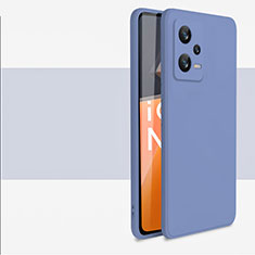 Custodia Silicone Ultra Sottile Morbida 360 Gradi Cover YK1 per Xiaomi Redmi Note 12 Explorer Grigio Lavanda