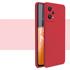Custodia Silicone Ultra Sottile Morbida 360 Gradi Cover YK1 per Xiaomi Redmi Note 12 Pro+ Plus 5G Rosso