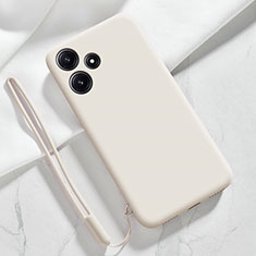 Custodia Silicone Ultra Sottile Morbida 360 Gradi Cover YK1 per Xiaomi Redmi Note 12R 5G Bianco