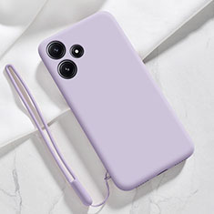 Custodia Silicone Ultra Sottile Morbida 360 Gradi Cover YK1 per Xiaomi Redmi Note 12R 5G Lavanda