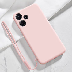 Custodia Silicone Ultra Sottile Morbida 360 Gradi Cover YK1 per Xiaomi Redmi Note 12R 5G Rosa