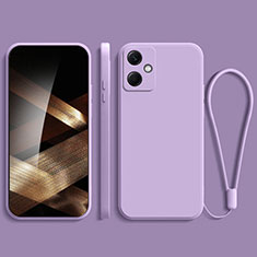 Custodia Silicone Ultra Sottile Morbida 360 Gradi Cover YK1 per Xiaomi Redmi Note 12R Pro 5G Lavanda