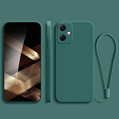 Custodia Silicone Ultra Sottile Morbida 360 Gradi Cover YK1 per Xiaomi Redmi Note 12R Pro 5G Verde Notte