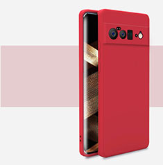 Custodia Silicone Ultra Sottile Morbida 360 Gradi Cover YK2 per Google Pixel 6 Pro 5G Rosso