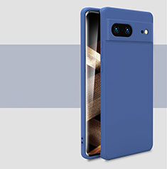 Custodia Silicone Ultra Sottile Morbida 360 Gradi Cover YK2 per Google Pixel 7 5G Blu