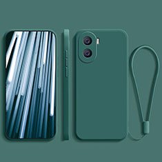 Custodia Silicone Ultra Sottile Morbida 360 Gradi Cover YK2 per Huawei Honor X40i 5G Verde