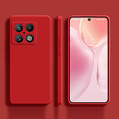 Custodia Silicone Ultra Sottile Morbida 360 Gradi Cover YK2 per OnePlus 10 Pro 5G Rosso