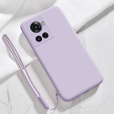 Custodia Silicone Ultra Sottile Morbida 360 Gradi Cover YK2 per OnePlus 10R 5G Lavanda