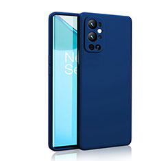 Custodia Silicone Ultra Sottile Morbida 360 Gradi Cover YK2 per OnePlus 9 Pro 5G Blu