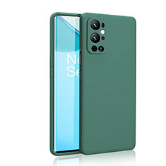 Custodia Silicone Ultra Sottile Morbida 360 Gradi Cover YK2 per OnePlus 9 Pro 5G Verde