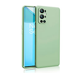 Custodia Silicone Ultra Sottile Morbida 360 Gradi Cover YK2 per OnePlus 9 Pro 5G Verde Pastello