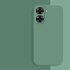 Custodia Silicone Ultra Sottile Morbida 360 Gradi Cover YK2 per Realme 10S 5G Verde Notte