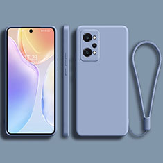 Custodia Silicone Ultra Sottile Morbida 360 Gradi Cover YK2 per Realme Q5 Pro 5G Grigio Lavanda