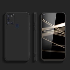 Custodia Silicone Ultra Sottile Morbida 360 Gradi Cover YK2 per Samsung Galaxy A21s Nero