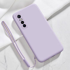 Custodia Silicone Ultra Sottile Morbida 360 Gradi Cover YK2 per Vivo Y73s 5G Lavanda