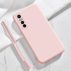 Custodia Silicone Ultra Sottile Morbida 360 Gradi Cover YK2 per Vivo Y73s 5G Rosa