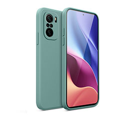 Custodia Silicone Ultra Sottile Morbida 360 Gradi Cover YK2 per Xiaomi Mi 11X Pro 5G Verde