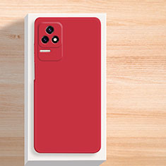 Custodia Silicone Ultra Sottile Morbida 360 Gradi Cover YK2 per Xiaomi Poco F4 5G Rosso