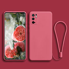 Custodia Silicone Ultra Sottile Morbida 360 Gradi Cover YK2 per Xiaomi POCO M3 Pro 5G Rosa Caldo