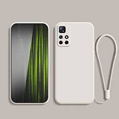 Custodia Silicone Ultra Sottile Morbida 360 Gradi Cover YK2 per Xiaomi Poco M4 Pro 5G Bianco