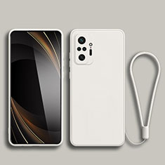 Custodia Silicone Ultra Sottile Morbida 360 Gradi Cover YK2 per Xiaomi Poco M5S Bianco