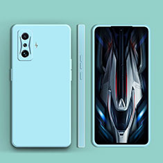 Custodia Silicone Ultra Sottile Morbida 360 Gradi Cover YK2 per Xiaomi Redmi K50 Gaming AMG F1 5G Ciano