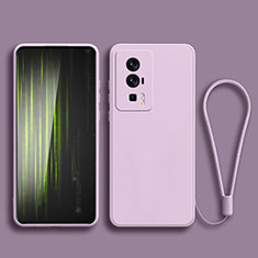 Custodia Silicone Ultra Sottile Morbida 360 Gradi Cover YK2 per Xiaomi Redmi K60 Pro 5G Lavanda