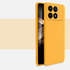 Custodia Silicone Ultra Sottile Morbida 360 Gradi Cover YK2 per Xiaomi Redmi K70 5G Giallo