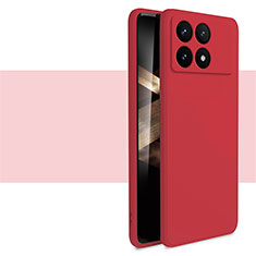 Custodia Silicone Ultra Sottile Morbida 360 Gradi Cover YK2 per Xiaomi Redmi K70 5G Rosso