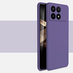 Custodia Silicone Ultra Sottile Morbida 360 Gradi Cover YK2 per Xiaomi Redmi K70 Pro 5G Viola