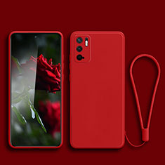 Custodia Silicone Ultra Sottile Morbida 360 Gradi Cover YK2 per Xiaomi Redmi Note 10 5G Rosso