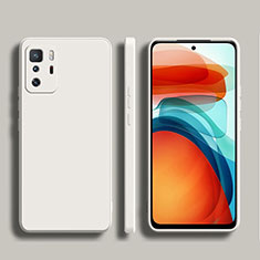 Custodia Silicone Ultra Sottile Morbida 360 Gradi Cover YK2 per Xiaomi Redmi Note 10 Pro 5G Bianco